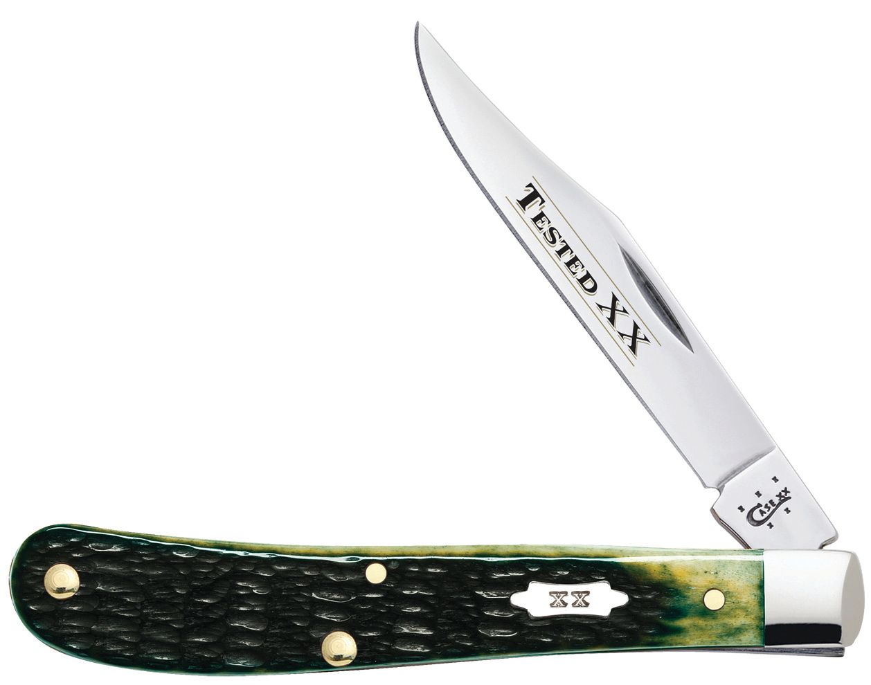 Case Slimline Trapper Utility Olive Bone 10266