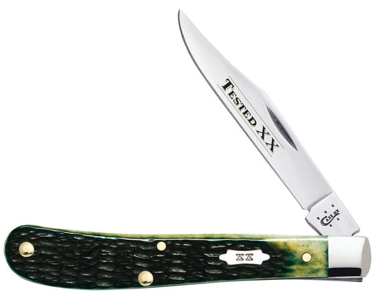 Case Slimline Trapper Utility Olive Bone 10266