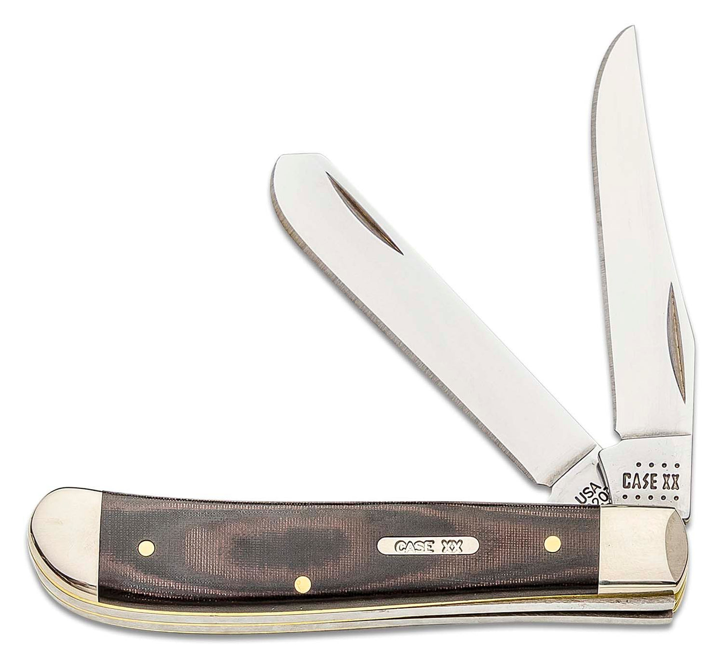 Case Mini Trapper Smooth Red and Black Micarta 27852