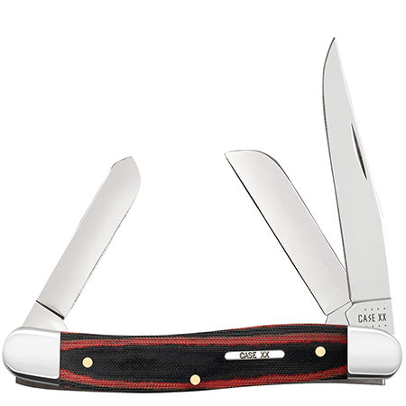 Case Medium Stockman Red and Black Micarta 27853