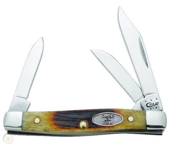 Case Small Stockman Antique Bone 31736