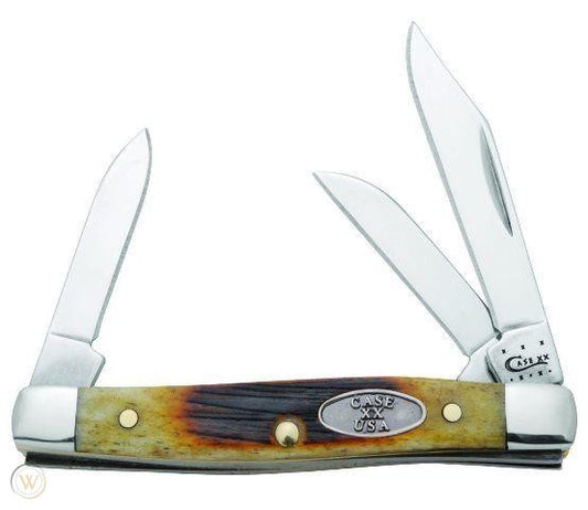 Case Small Stockman Antique Bone 31736
