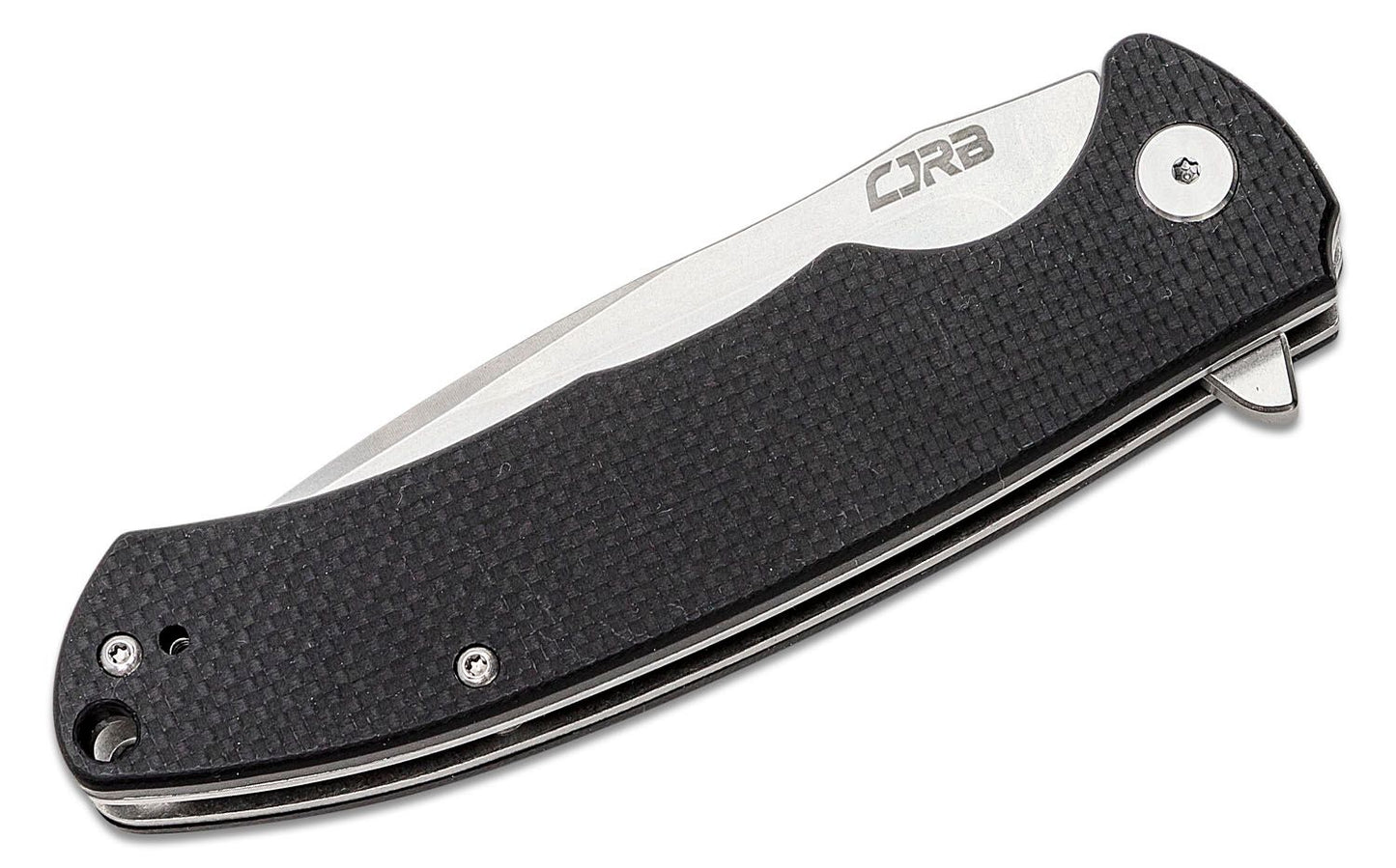 CJRB Cutlery Taiga Liner Lock Knife Black G-10 (3.75" D2 Stonewash) J1903-BKF