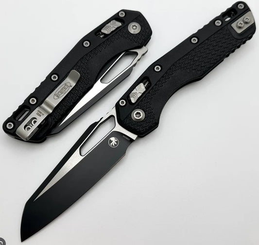Microtech Standard Issue MSI Ram-Lok Knife Black Polymer (3.9" Two-Tone) 210T-1PMBK