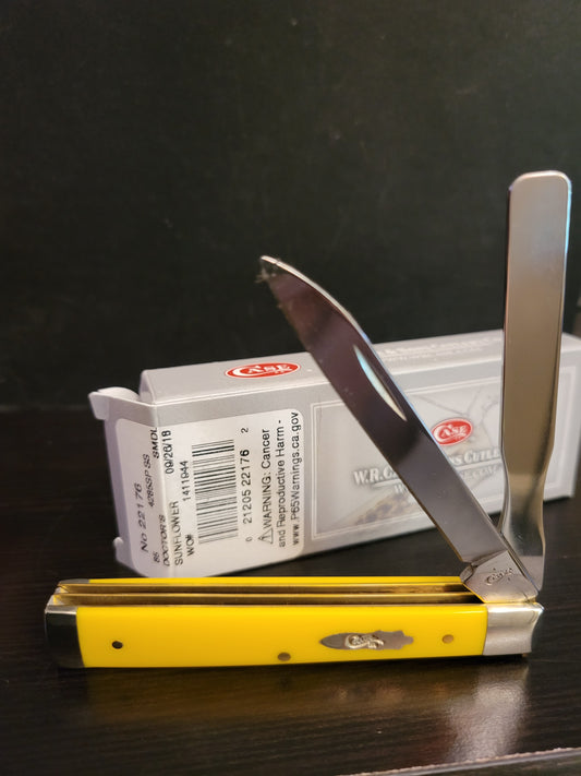 Case Doctors Knife Synthetic Yellow Sunflower 22176