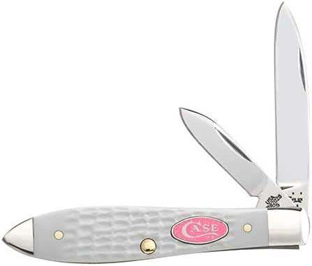 Case SparXX Jigged White Delrin Handle Teardrop 23101