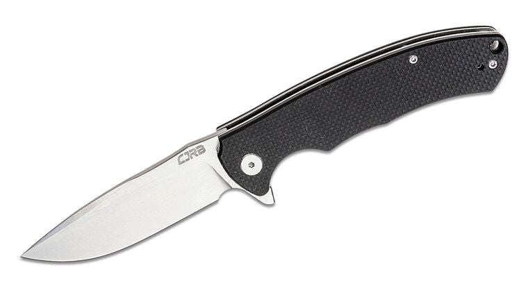 CJRB Taiga Flipper Black G10 with D2 Blade